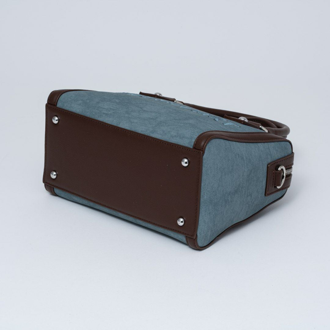 JILL STUARTパネルデニム 2WAYボストン サックス