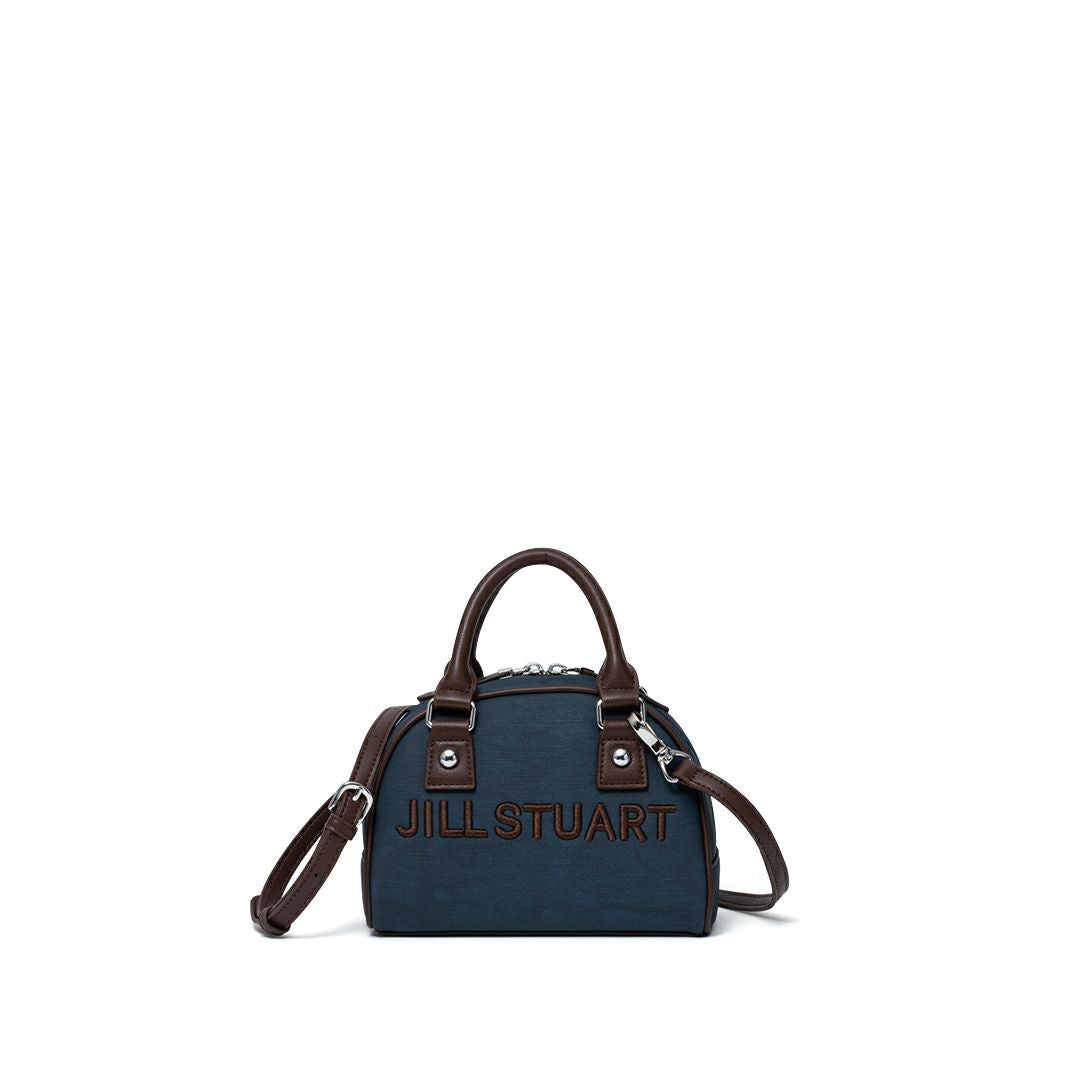 JILL STUARTパネルデニム ミニボストン ネイビー