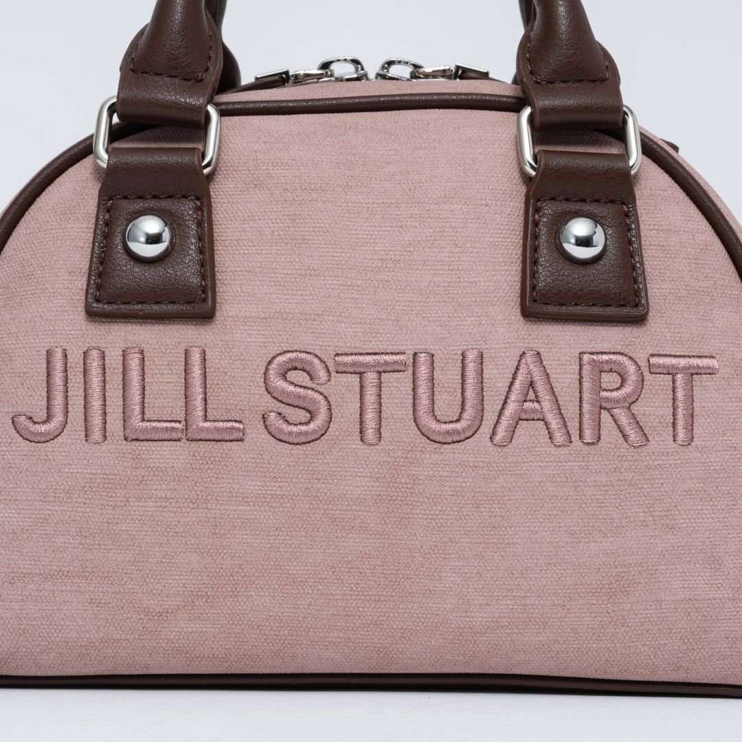 JILL STUARTパネルデニム ミニボストン ピンク