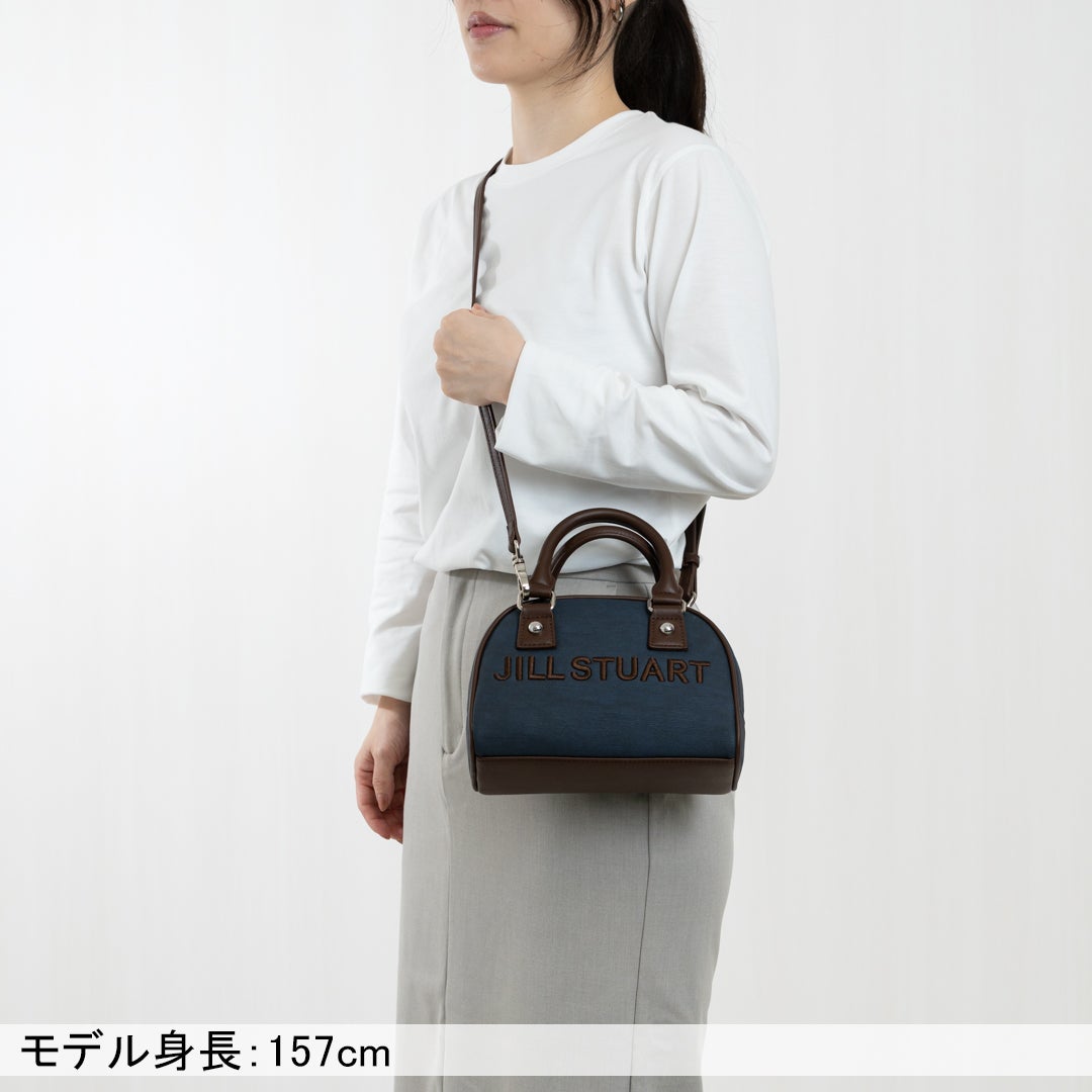 JILL STUART パネルデニム ミニボストン
