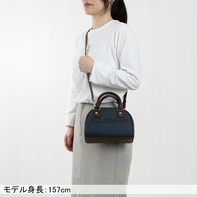 JILL STUART パネルデニム ミニボストン