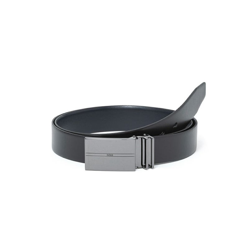 BOSS Gomero イタリアンレザーリバーシブルベルト ピン＆プレート【HBMB6010】 ブラック