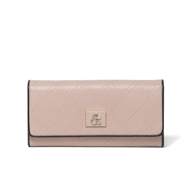 PINKY&DIANNE クラシックキルト 薄型長財布 ピンク