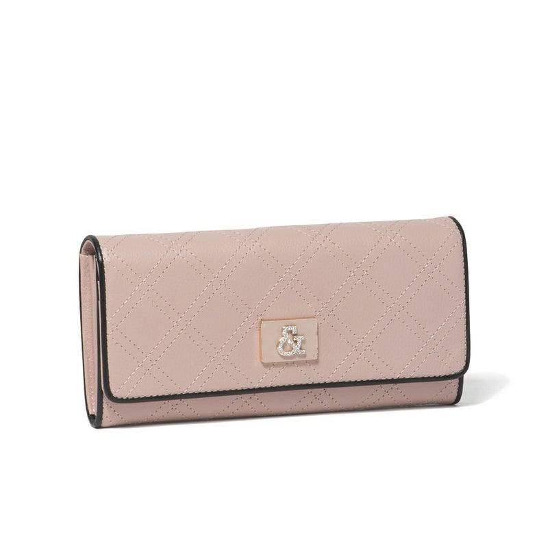 PINKY&DIANNE クラシックキルト 薄型長財布 ピンク