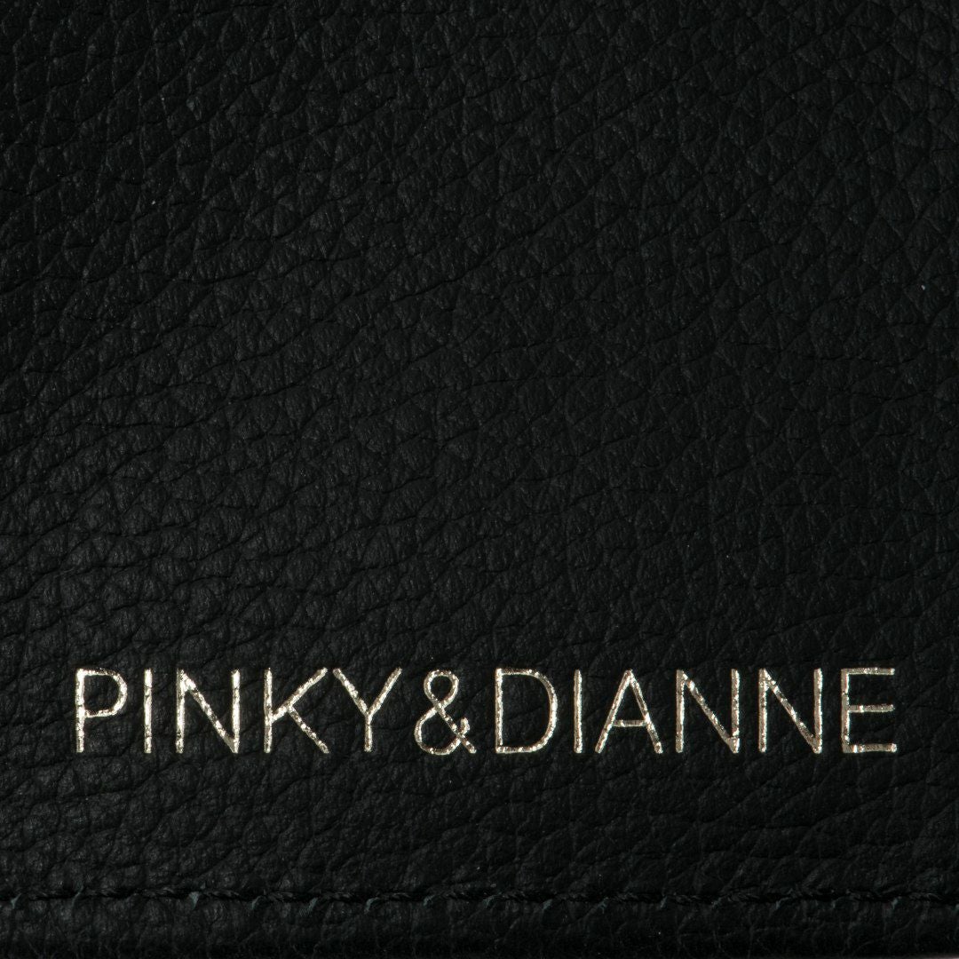 PINKY&DIANNE クラシックキルト L字ファスナー折り財布 ブラック