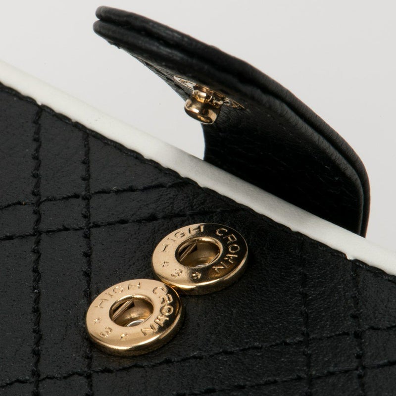 PINKY&DIANNE クラシックキルト L字ファスナー折り財布 ブラック