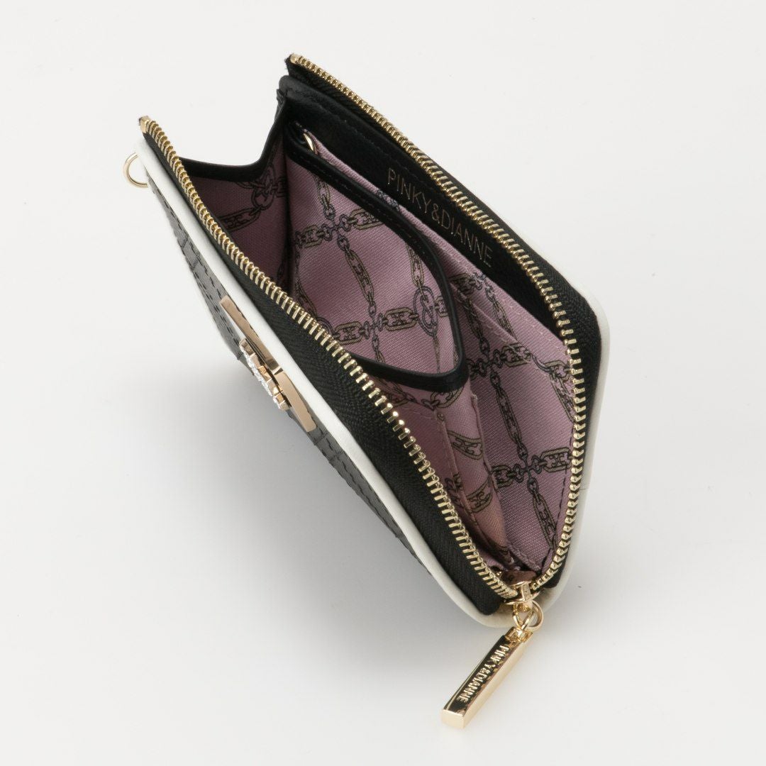 PINKY&DIANNE クラシックキルト フラグメントケース ブラック