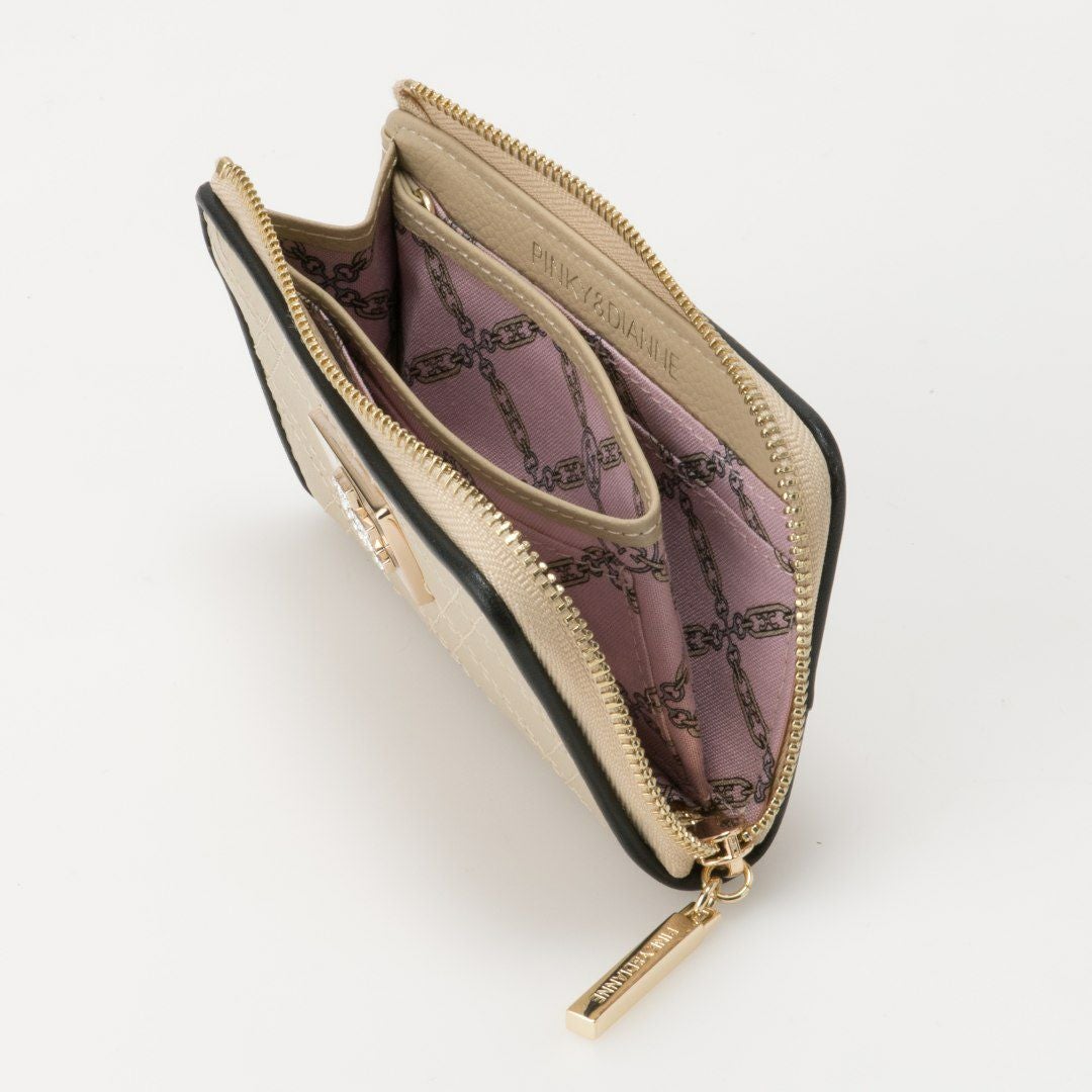 PINKY&DIANNE クラシックキルト フラグメントケース ベージュ