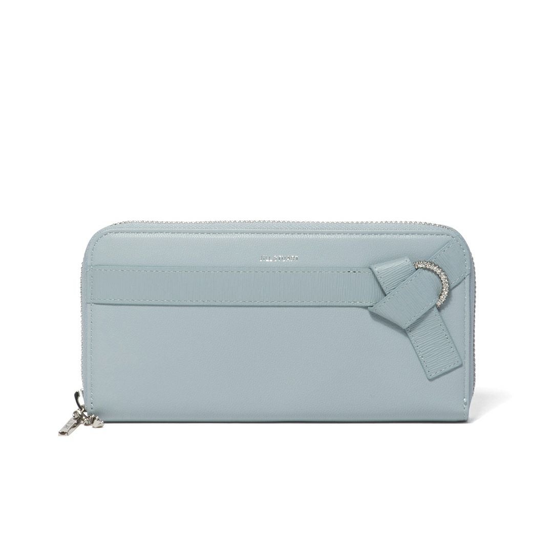JILL STUART インプルーブ ラウンドファスナー長財布 サックス