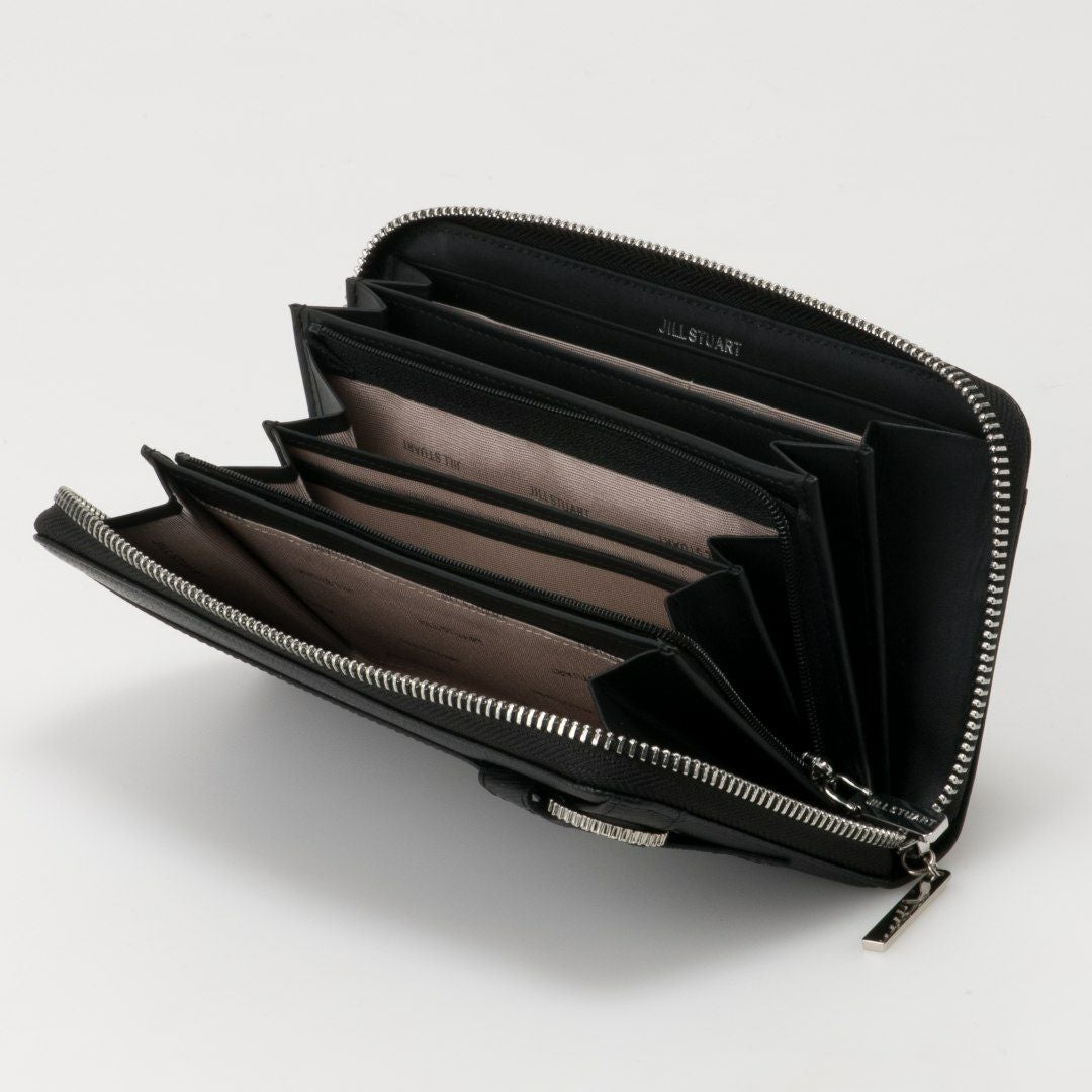 JILL STUART インプルーブ ラウンドファスナー長財布 ブラック