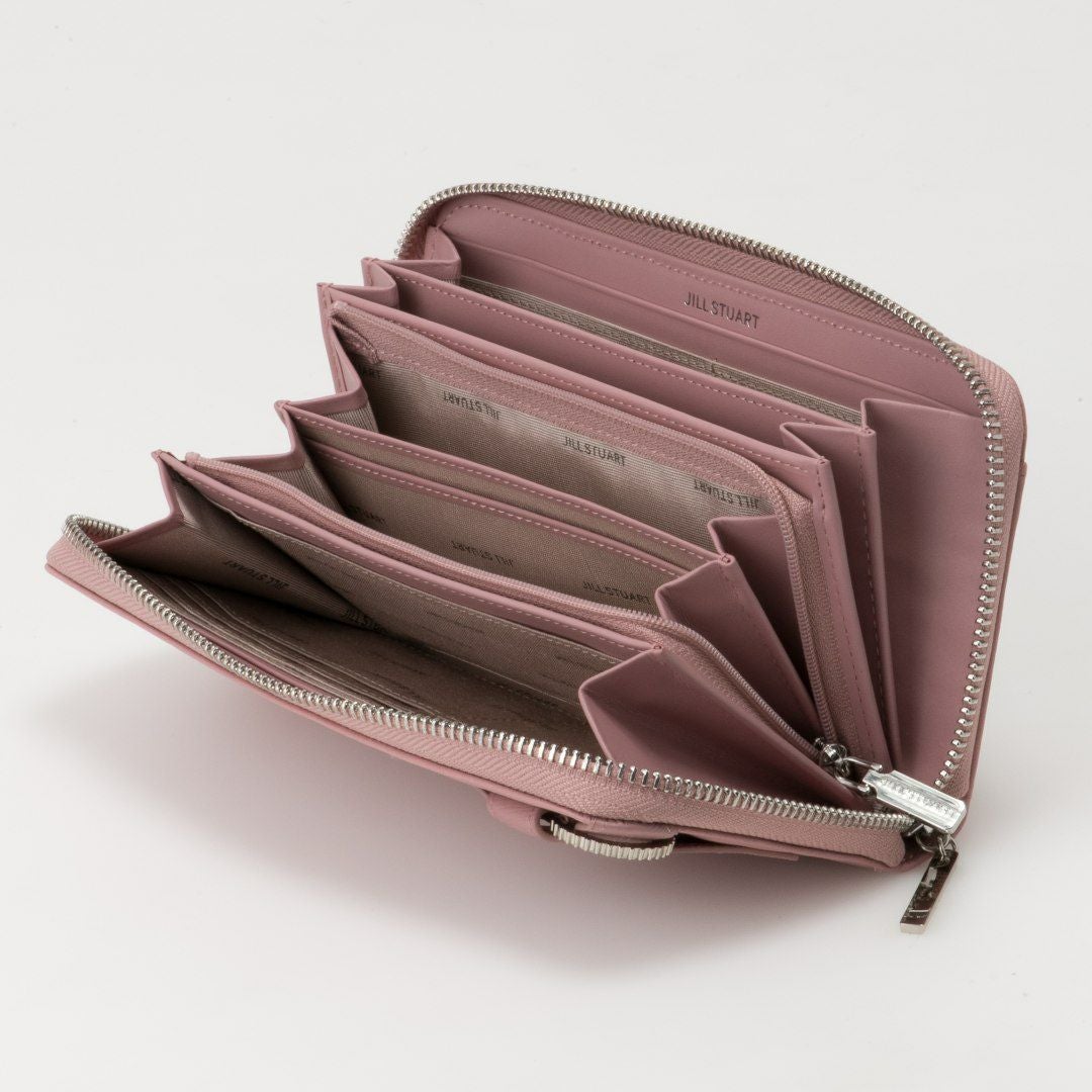 JILL STUART インプルーブ ラウンドファスナー長財布 ピンク