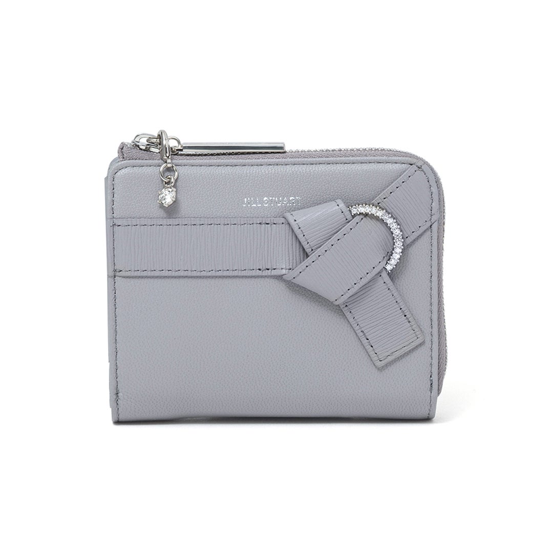 JILL STUART インプルーブ L字ファスナー折り財布 グレー