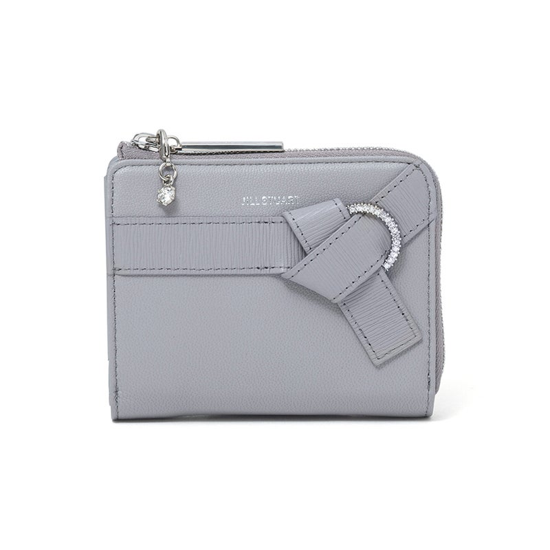JILL STUART インプルーブ L字ファスナー折り財布 グレー