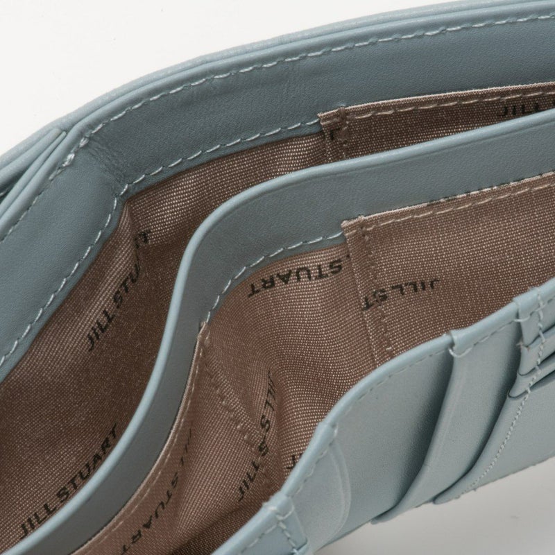 JILL STUART インプルーブ L字ファスナー折り財布 サックス