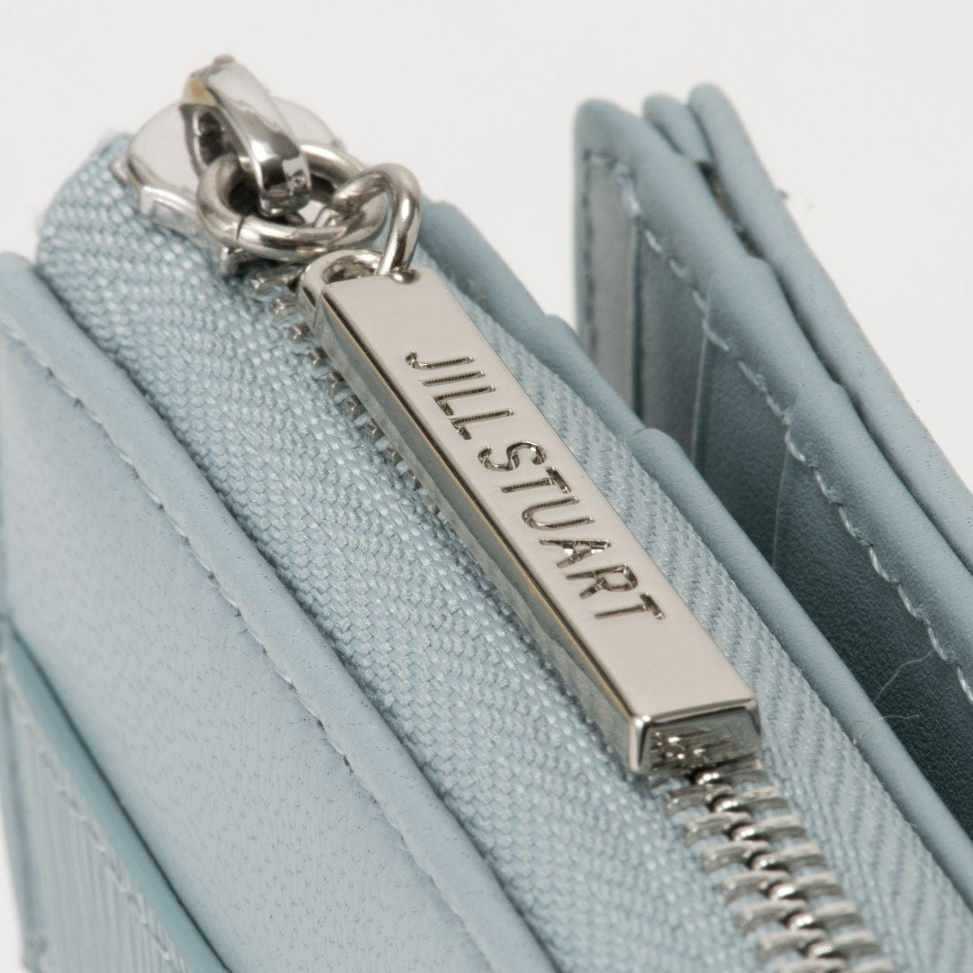 JILL STUART インプルーブ L字ファスナー折り財布 サックス