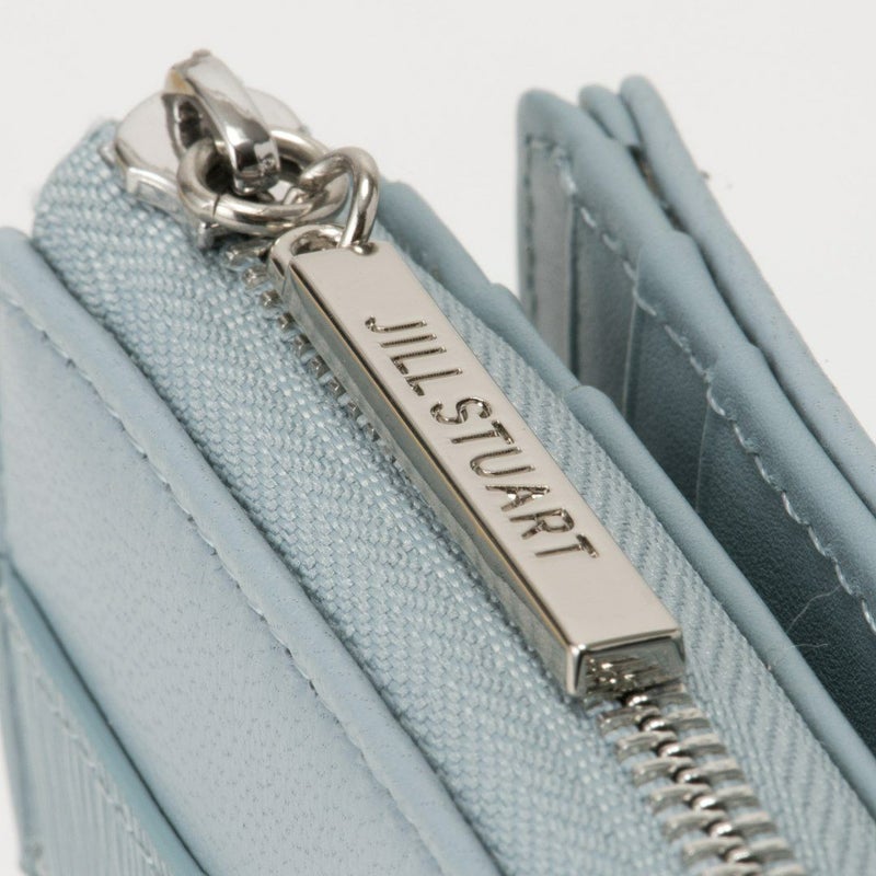 JILL STUART インプルーブ L字ファスナー折り財布 サックス