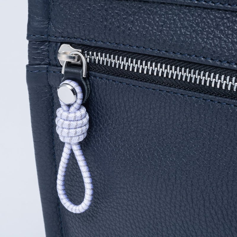 MANIUNO イタリアンレザー スクエアミニトート(M)【MUMHMAM1】 ネイビー