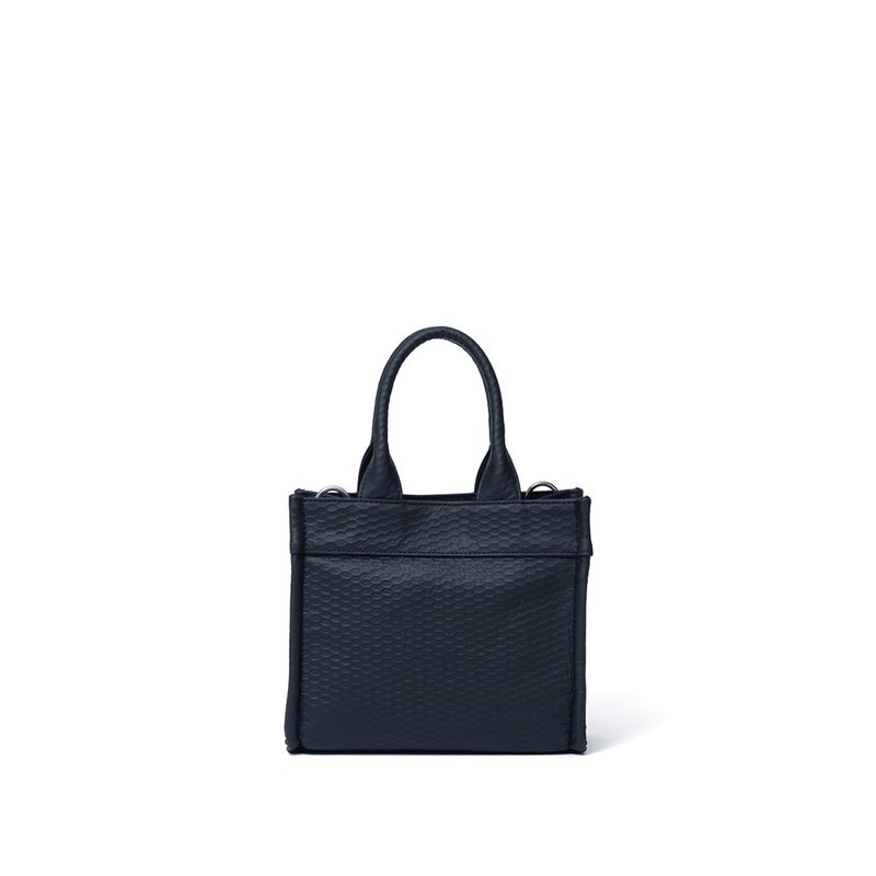 MANIUNO ECCO LEATHER スクエアミニトート(S)【MUMHMMM2】 ブラック