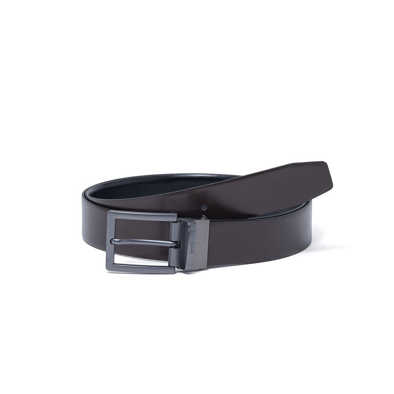 BOSS Gifflet レザーリバーシブルベルト【HBMB6090】 ブラック