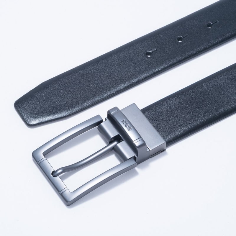 BOSS Gifflet レザーリバーシブルベルト【HBMB6090】 ブラック