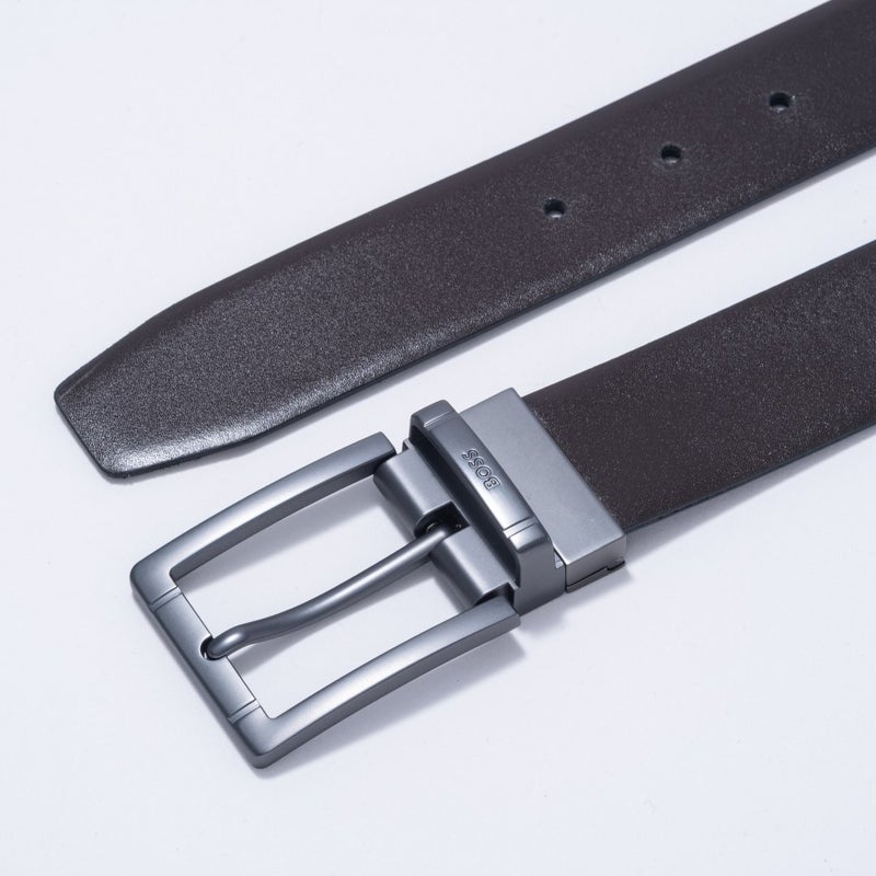 BOSS Gifflet レザーリバーシブルベルト【HBMB6090】 ブラック