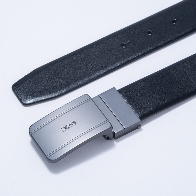 BOSS Gifflet レザーリバーシブルベルト【HBMB6090】 ブラック