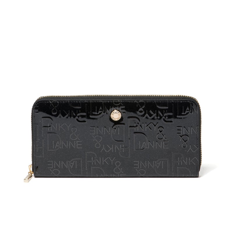 PINKY&DIANNE リッチフレイバー ラウンドファスナー 長財布 ブラック