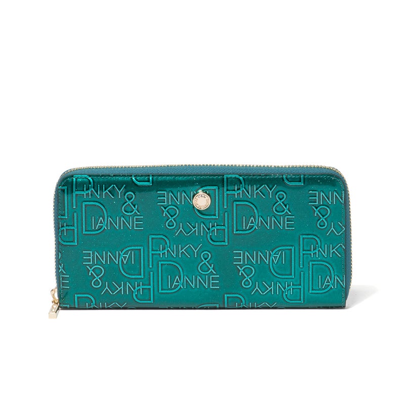PINKY&DIANNE リッチフレイバー ラウンドファスナー 長財布 グリーン