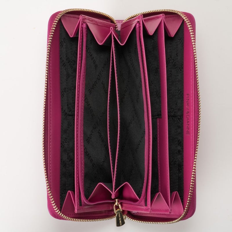 PINKY&DIANNE リッチフレイバー ラウンドファスナー 長財布 ピンク