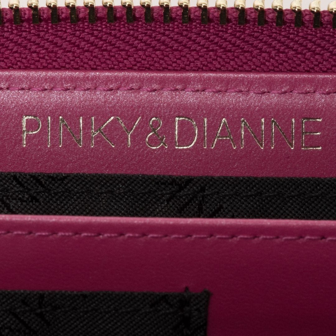 PINKY&DIANNE リッチフレイバー ラウンドファスナー 長財布 ピンク