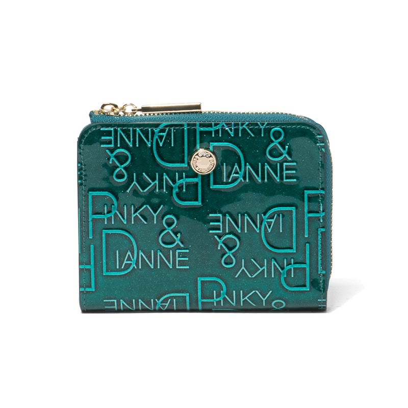 PINKY&DIANNE リッチフレイバー L字ファスナー折り財布 グリーン