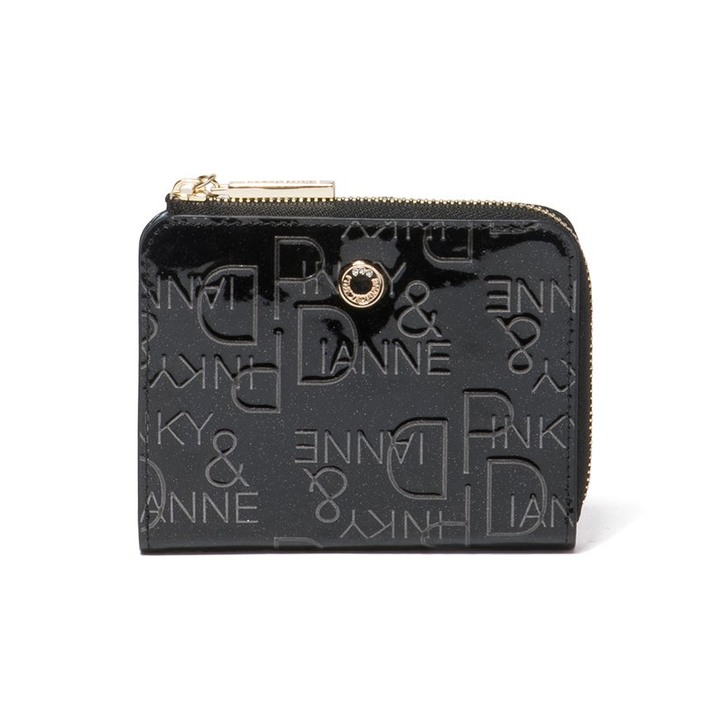 PINKY&DIANNE リッチフレイバー L字ファスナー折り財布 ブラック