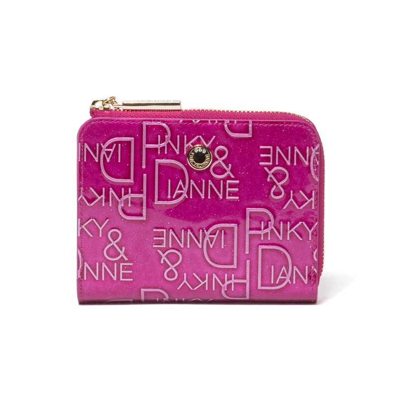 PINKY&DIANNE リッチフレイバー L字ファスナー折り財布 ピンク
