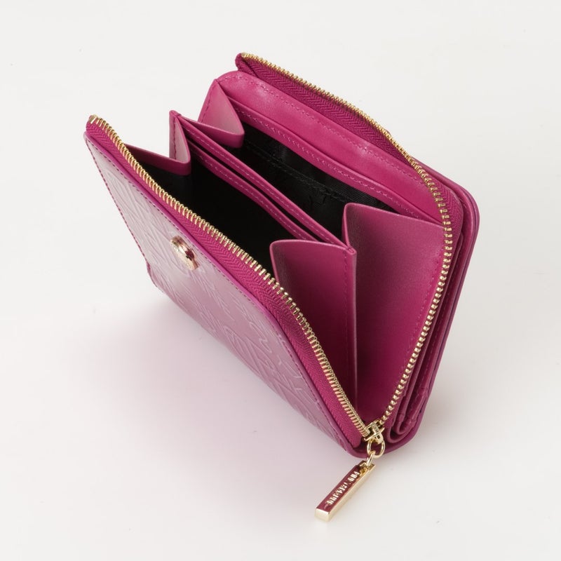 PINKY&DIANNE リッチフレイバー L字ファスナー折り財布 ピンク