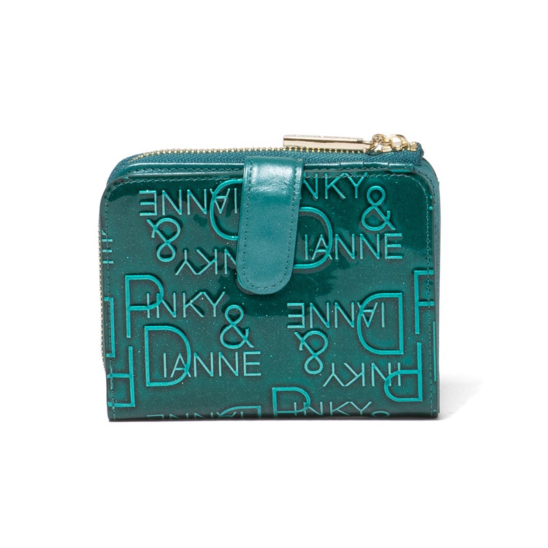 PINKY&DIANNE リッチフレイバー L字ファスナー折り財布 グリーン