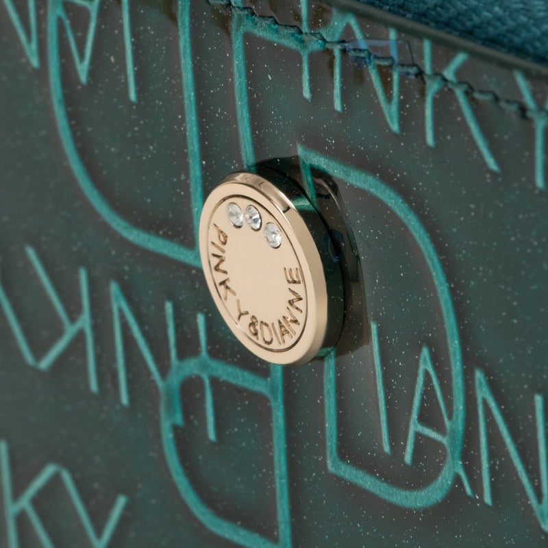 PINKY&DIANNE リッチフレイバー L字ファスナー折り財布 グリーン