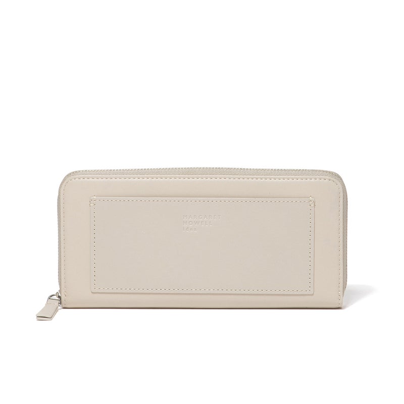 MARGARET HOWELL idea セザー ラウンドファスナー長財布 アイボリー