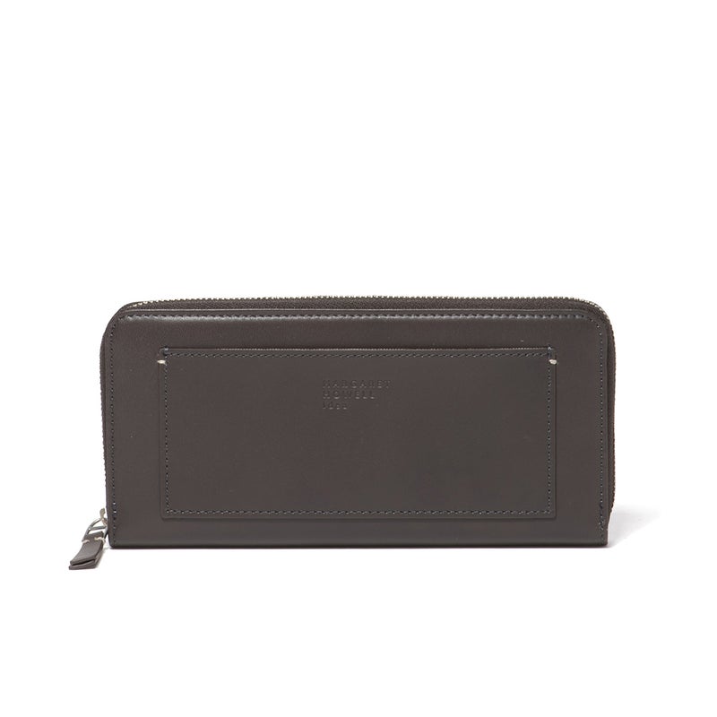 MARGARET HOWELL idea セザー ラウンドファスナー長財布 チャコールグレー