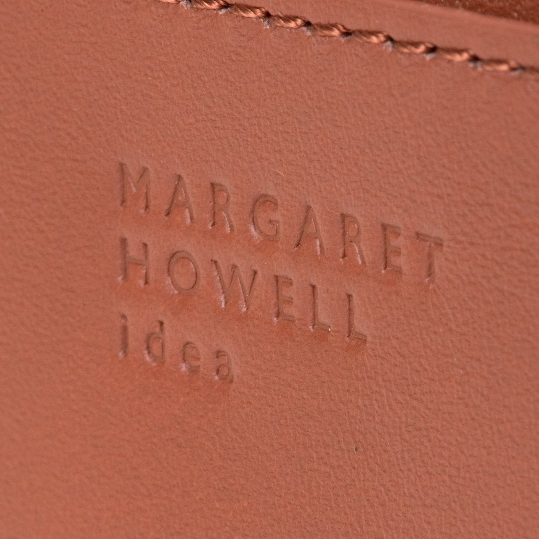 MARGARET HOWELL idea セザー ラウンドファスナー長財布 レンガ