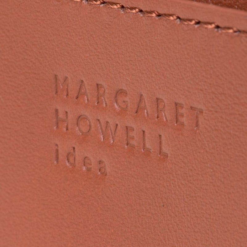 MARGARET HOWELL idea セザー ラウンドファスナー長財布 レンガ