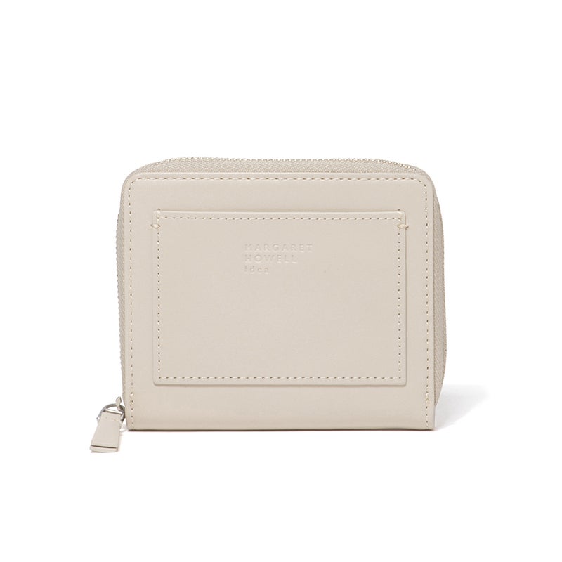 MARGARET HOWELL idea セザー ラウンドファスナー折り財布 アイボリー