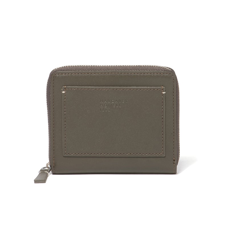 MARGARET HOWELL idea セザー ラウンドファスナー折り財布 カーキ