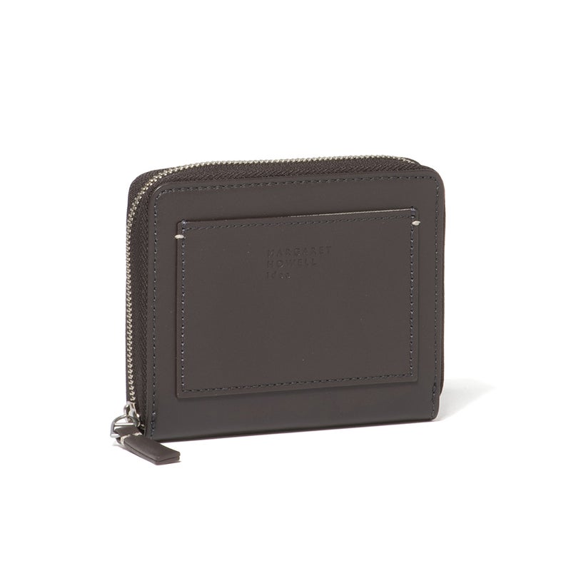 MARGARET HOWELL idea セザー ラウンドファスナー折り財布 チャコールグレー
