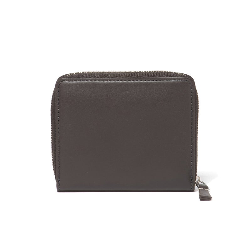 MARGARET HOWELL idea セザー ラウンドファスナー折り財布 チャコールグレー