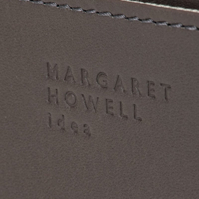 MARGARET HOWELL idea セザー ラウンドファスナー折り財布 チャコールグレー