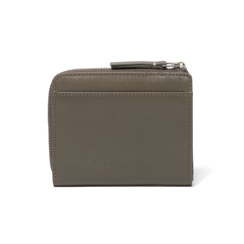 MARGARET HOWELL idea セザー L字ファスナー折り財布 カーキ