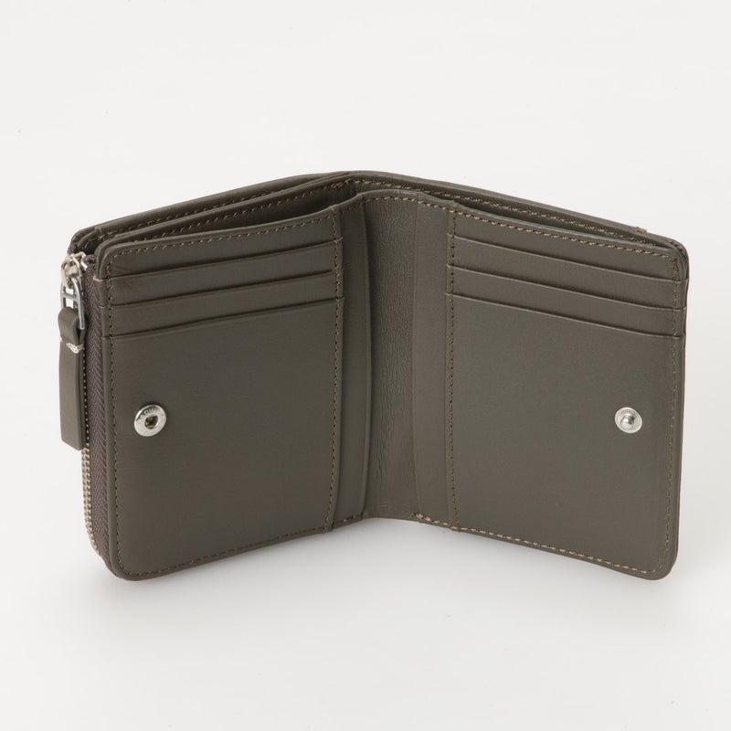 MARGARET HOWELL idea セザー L字ファスナー折り財布 カーキ