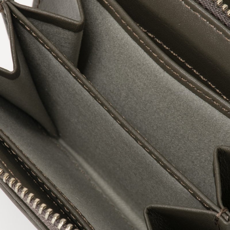 MARGARET HOWELL idea セザー L字ファスナー折り財布 カーキ