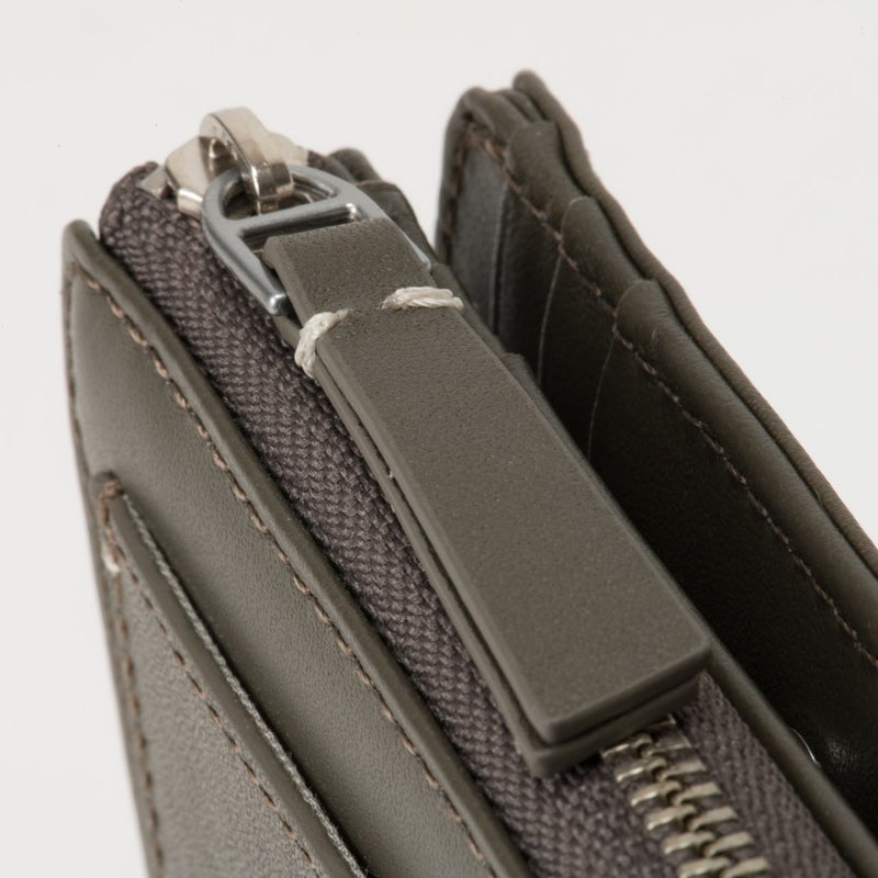 MARGARET HOWELL idea セザー L字ファスナー折り財布 カーキ