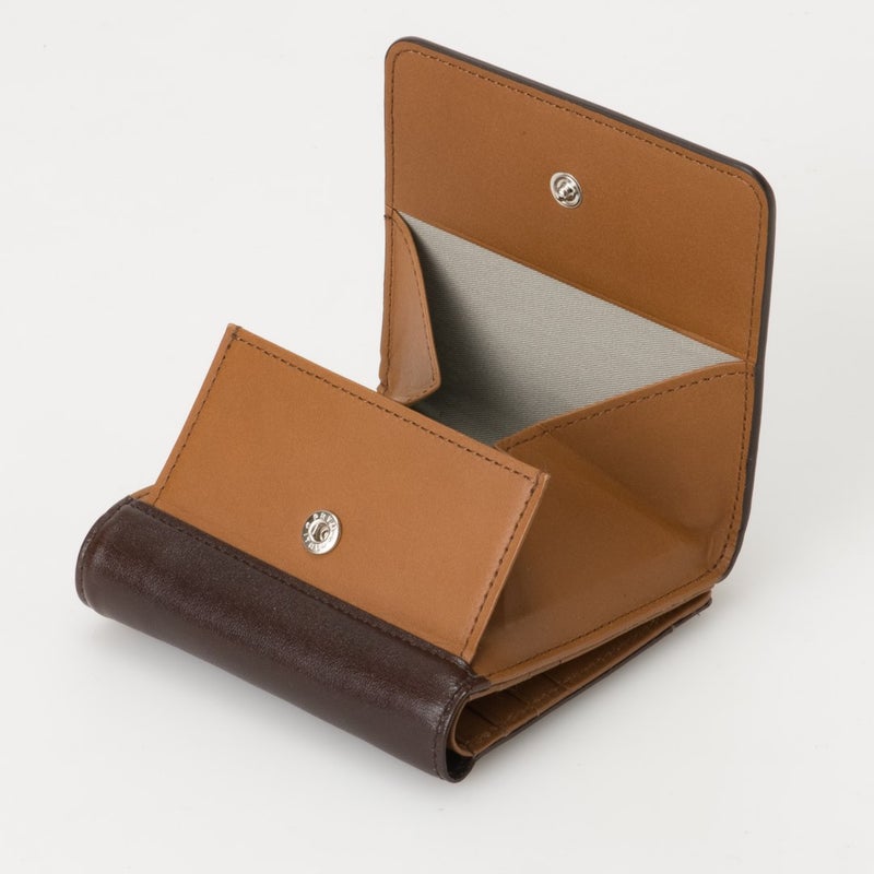 MARGARET HOWELL idea ベンジャミン BOX折り財布 ダークブラウン